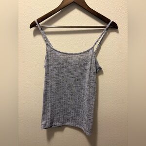 LOFT Heathered Gray and Purple Camisole tank top